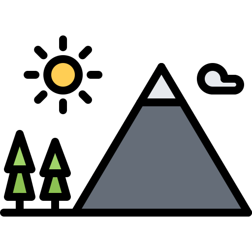 góra Coloring Color ikona