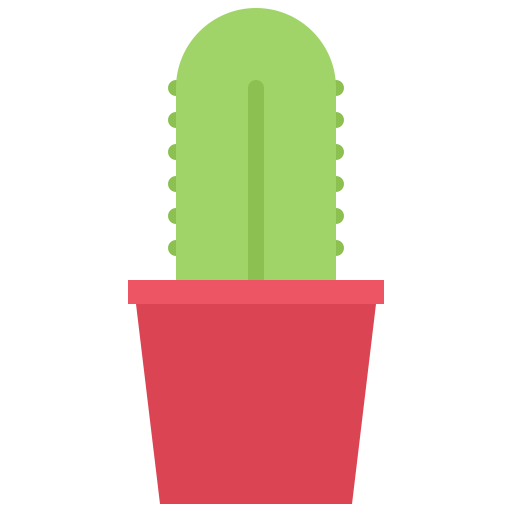 kaktus Coloring Flat ikona