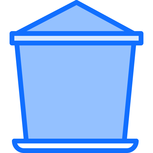vaso di fiori Coloring Blue icona