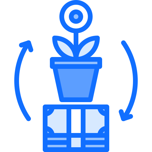 Exchange Coloring Blue icon