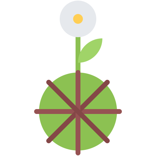 花 Coloring Flat icon