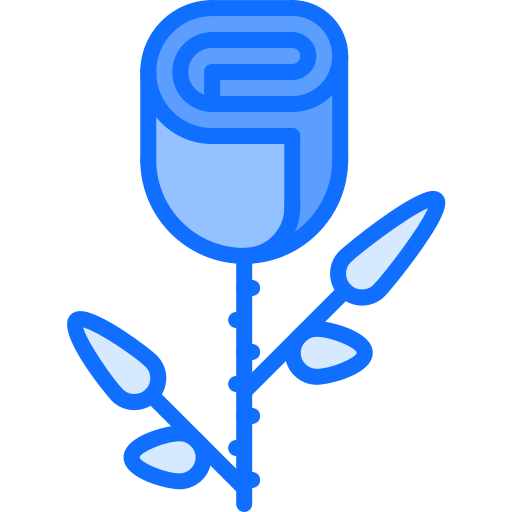 Rose Coloring Blue icon