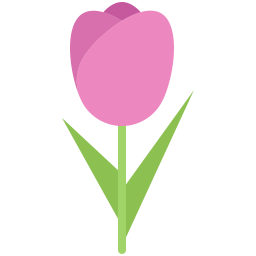 Tulip Coloring Flat icon