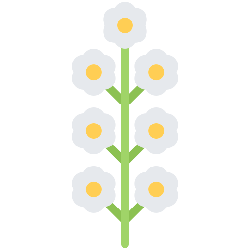 kwiat Coloring Flat ikona