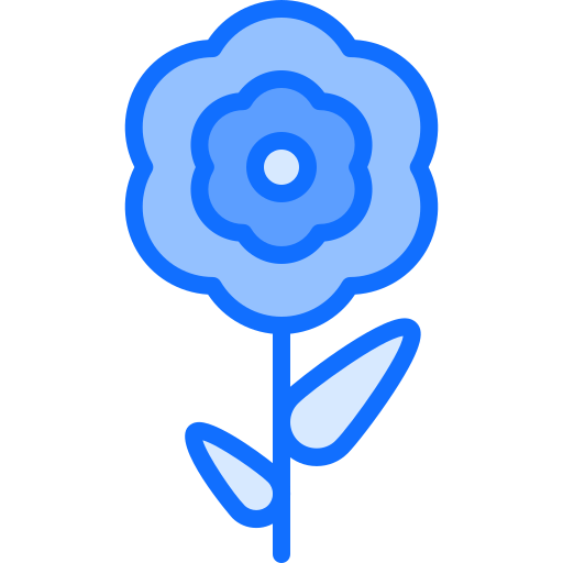 꽃 Coloring Blue icon
