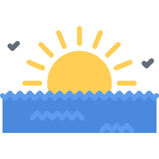 太陽 Coloring Flat icon