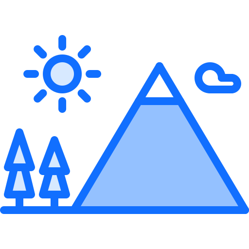 Mountain Coloring Blue icon