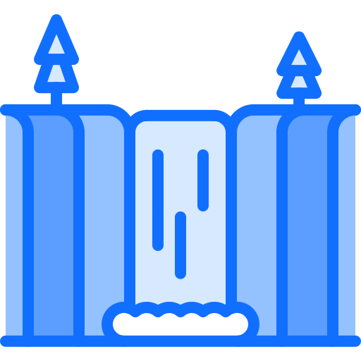 Waterfall Coloring Blue icon