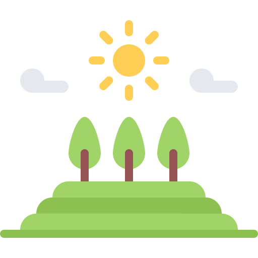 Landscape Coloring Flat icon