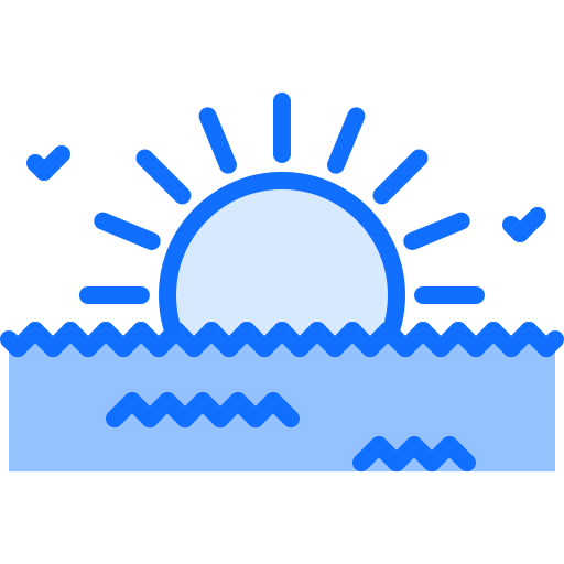 太陽 Coloring Blue icon