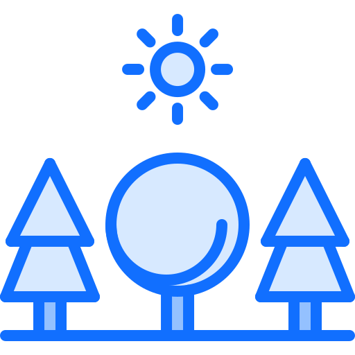 Trees Coloring Blue icon