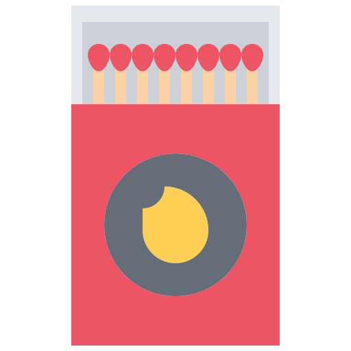 マッチ箱 Coloring Flat icon