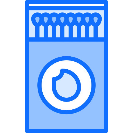 streichholzschachtel Coloring Blue icon