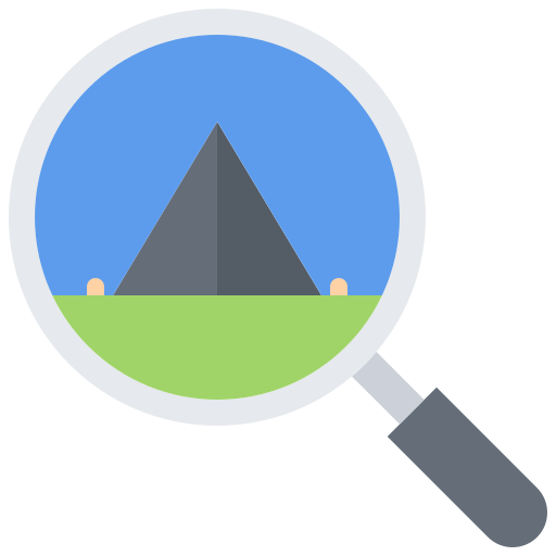 Loupe Coloring Flat icon