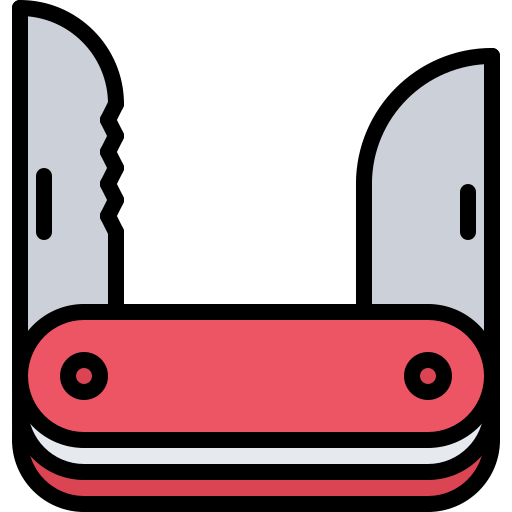 Swiss army knife Coloring Color icon