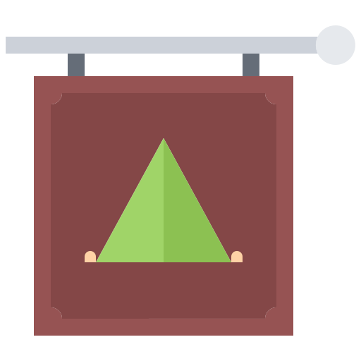 캠핑 Coloring Flat icon