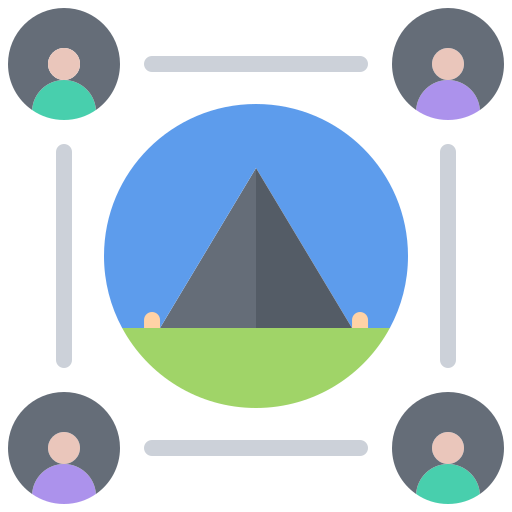 Group Coloring Flat icon