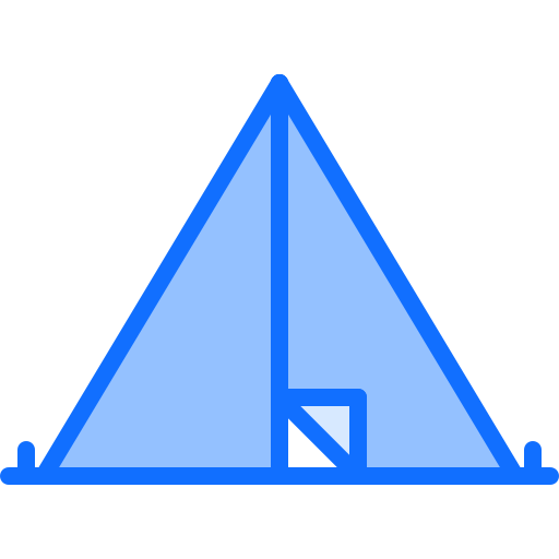 キャンプ Coloring Blue icon
