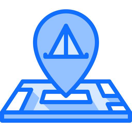 camping Coloring Blue icon