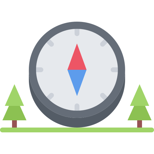 Compass Coloring Flat icon