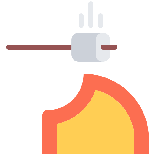 Bonfire Coloring Flat icon