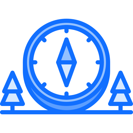 kompass Coloring Blue icon