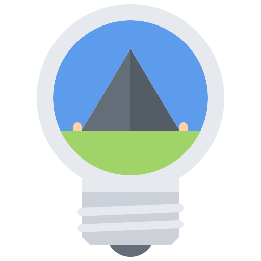 Camping Coloring Flat icon