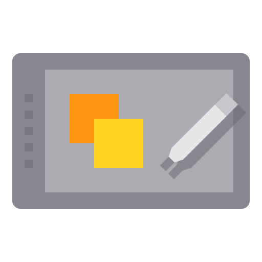 Graphic tablet itim2101 Flat icon