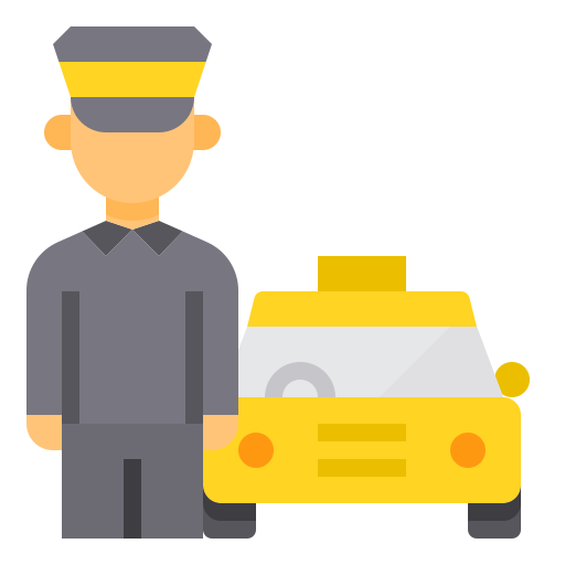 Taxi driver itim2101 Flat icon