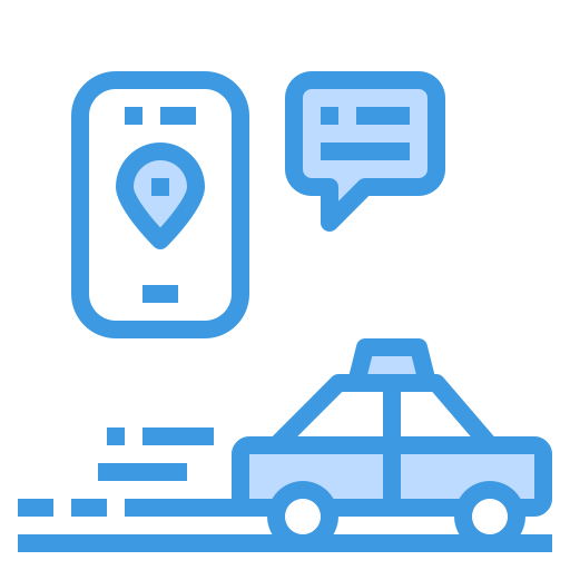택시 itim2101 Blue icon