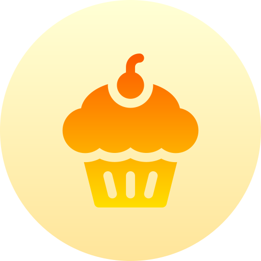 cupcake Basic Gradient Circular icoon