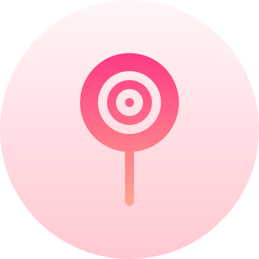 사탕 과자 Basic Gradient Circular icon