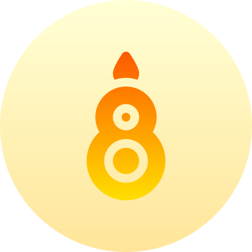 양초 Basic Gradient Circular icon