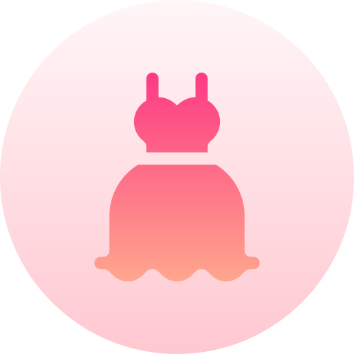 드레스 Basic Gradient Circular icon