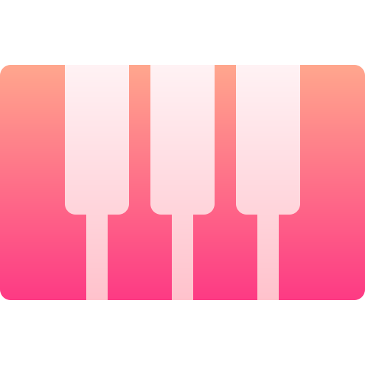 ピアノ Basic Gradient Gradient icon