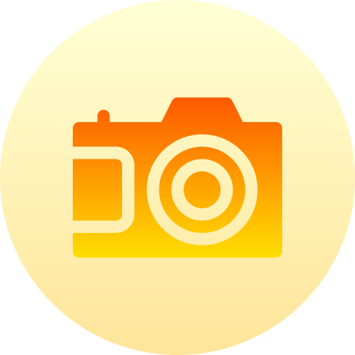 cámara Basic Gradient Circular icono