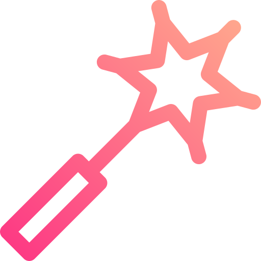 Magic wand Basic Gradient Lineal color icon