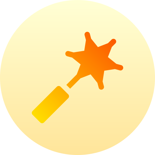 Magic wand Basic Gradient Circular icon