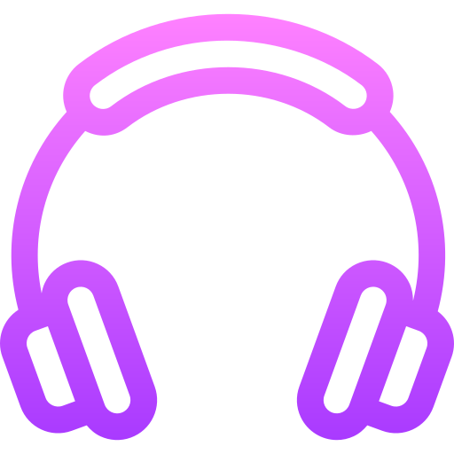 słuchawki Basic Gradient Lineal color ikona