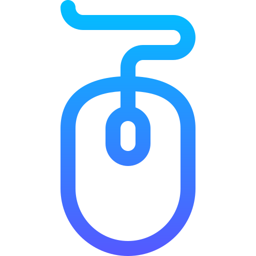mysz komputerowa Basic Gradient Lineal color ikona