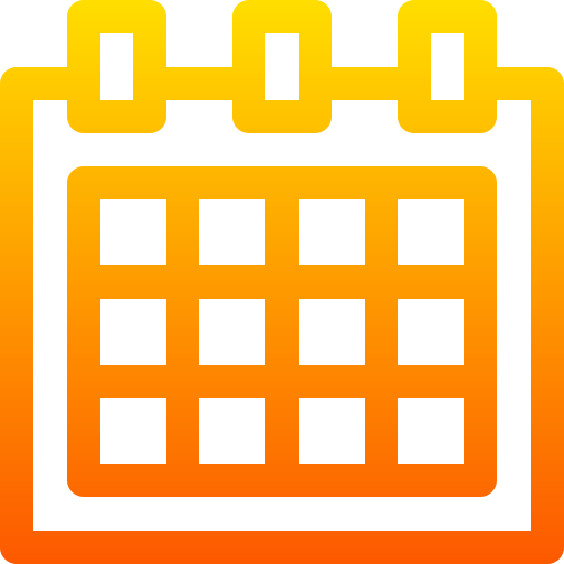 calendario Basic Gradient Lineal color icona
