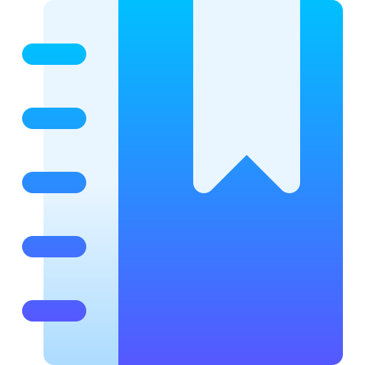 cuaderno Basic Gradient Gradient icono