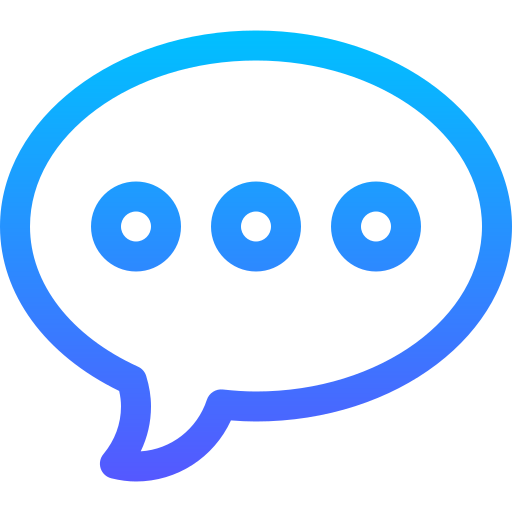 Chat box Basic Gradient Lineal color icon