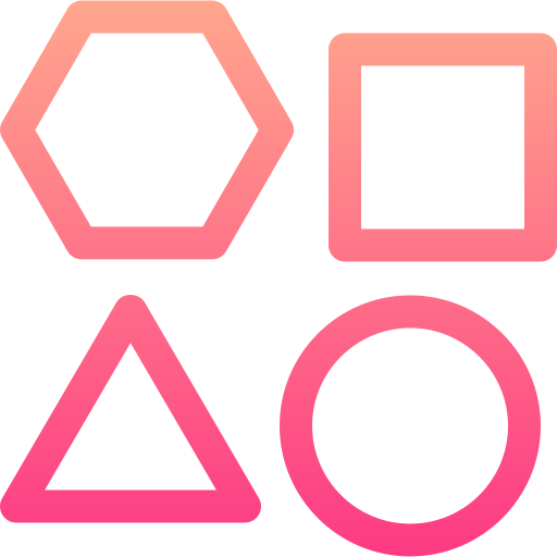 幾何学的形状 Basic Gradient Lineal color icon