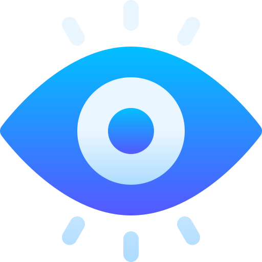 ojo Basic Gradient Gradient icono