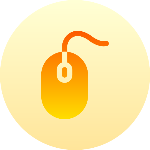 Mouse Basic Gradient Circular icon