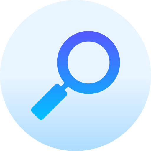 Search Basic Gradient Circular icon