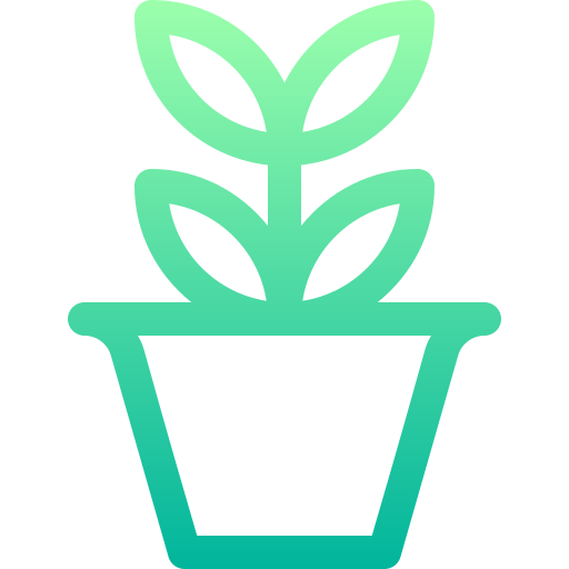 植木鉢 Basic Gradient Lineal color icon