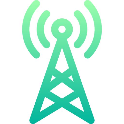 antena Basic Gradient Lineal color ikona