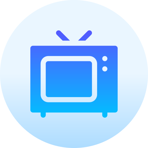 tv Basic Gradient Circular icon